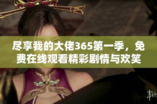 尽享我的大佬365第一季，免费在线观看精彩剧情与欢笑时刻