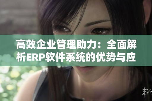 高效企业管理助力：全面解析ERP软件系统的优势与应用
