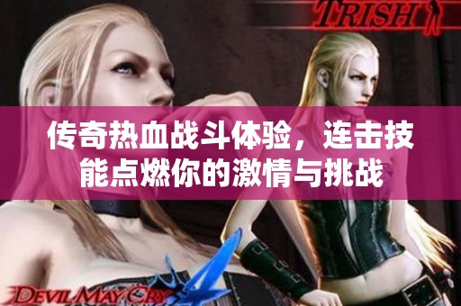 传奇热血战斗体验，连击技能点燃你的激情与挑战
