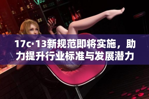 17c·13新规范即将实施，助力提升行业标准与发展潜力