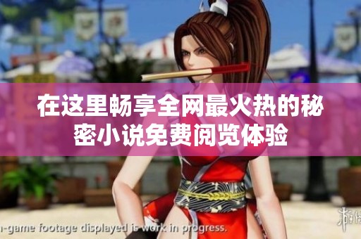 在这里畅享全网最火热的秘密小说免费阅览体验