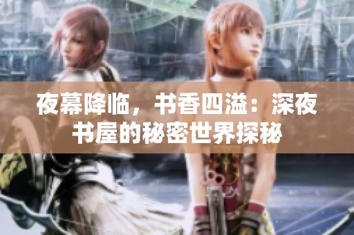 夜幕降临，书香四溢：深夜书屋的秘密世界探秘