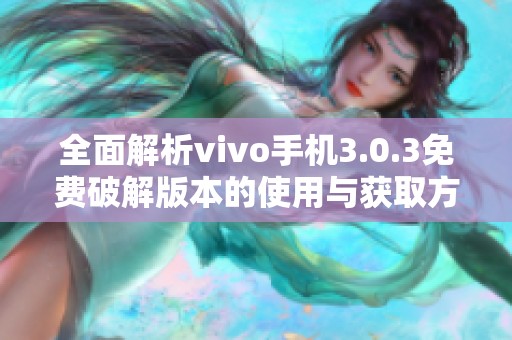 全面解析vivo手机3.0.3免费破解版本的使用与获取方式