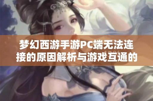 梦幻西游手游PC端无法连接的原因解析与游戏互通的挑战探讨
