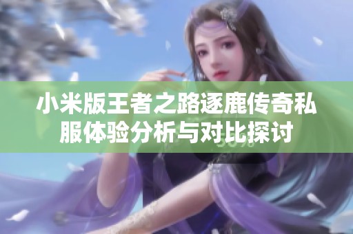 小米版王者之路逐鹿传奇私服体验分析与对比探讨