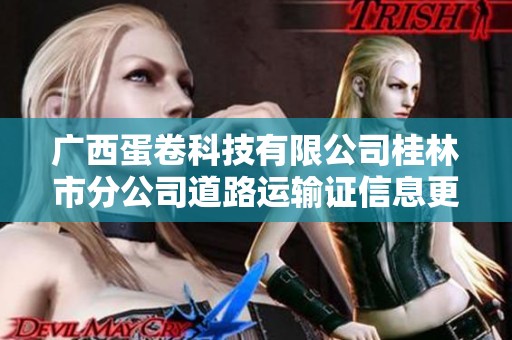 广西蛋卷科技有限公司桂林市分公司道路运输证信息更新通知