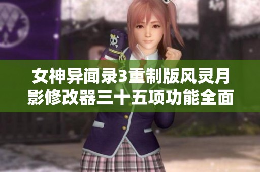 女神异闻录3重制版风灵月影修改器三十五项功能全面解析